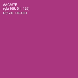 #A9367E - Royal Heath Color Image