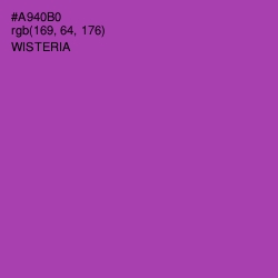 #A940B0 - Wisteria Color Image