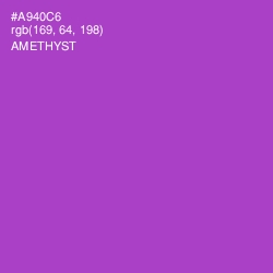 #A940C6 - Amethyst Color Image