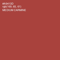 #A9413D - Medium Carmine Color Image