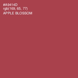 #A9414D - Apple Blossom Color Image