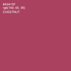 #A9415F - Chestnut Color Image