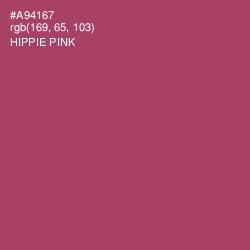 #A94167 - Hippie Pink Color Image