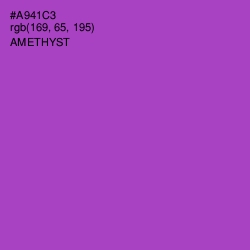 #A941C3 - Amethyst Color Image