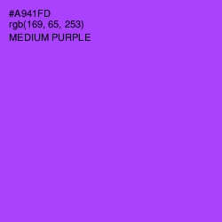 #A941FD - Medium Purple Color Image