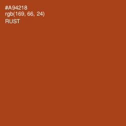 #A94218 - Rust Color Image