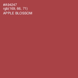 #A94247 - Apple Blossom Color Image