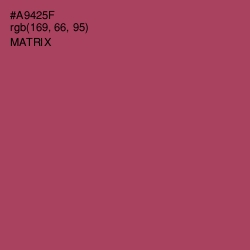 #A9425F - Matrix Color Image