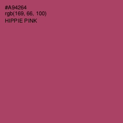 #A94264 - Hippie Pink Color Image