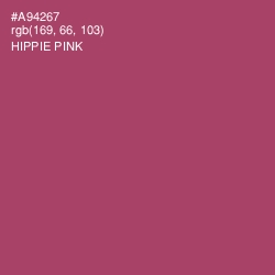 #A94267 - Hippie Pink Color Image