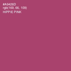 #A9426D - Hippie Pink Color Image