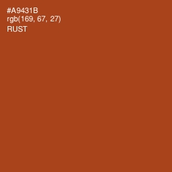 #A9431B - Rust Color Image