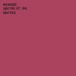 #A9435E - Matrix Color Image