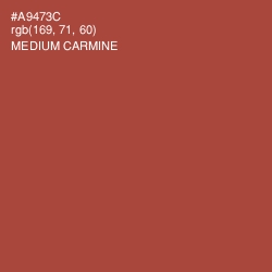 #A9473C - Medium Carmine Color Image