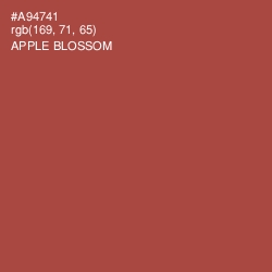 #A94741 - Apple Blossom Color Image