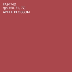 #A9474D - Apple Blossom Color Image