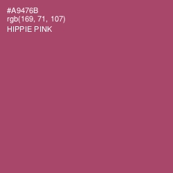 #A9476B - Hippie Pink Color Image