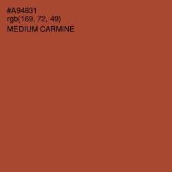 #A94831 - Medium Carmine Color Image