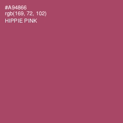 #A94866 - Hippie Pink Color Image