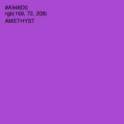 #A948D0 - Amethyst Color Image