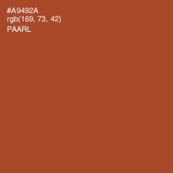 #A9492A - Paarl Color Image