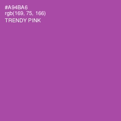 #A94BA6 - Trendy Pink Color Image