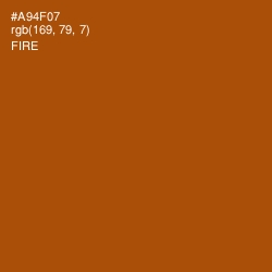 #A94F07 - Fire Color Image