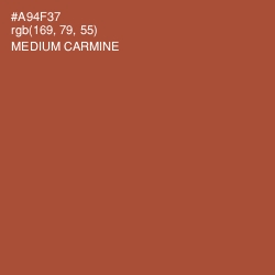 #A94F37 - Medium Carmine Color Image