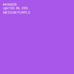 #A956EB - Medium Purple Color Image
