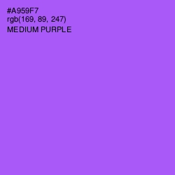 #A959F7 - Medium Purple Color Image