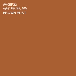 #A95F32 - Brown Rust Color Image