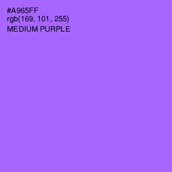 #A965FF - Medium Purple Color Image