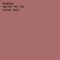 #A96D69 - Coral Tree Color Image