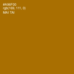 #A96F00 - Mai Tai Color Image