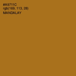 #A9711C - Mandalay Color Image