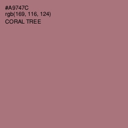 #A9747C - Coral Tree Color Image