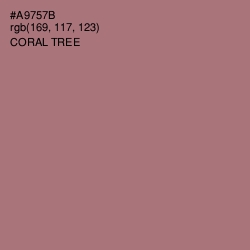#A9757B - Coral Tree Color Image