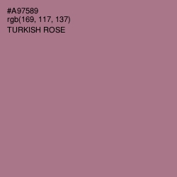 #A97589 - Turkish Rose Color Image