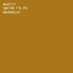 #A97717 - Mandalay Color Image