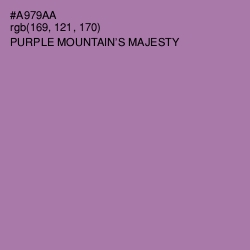 #A979AA - Purple Mountain's Majesty Color Image