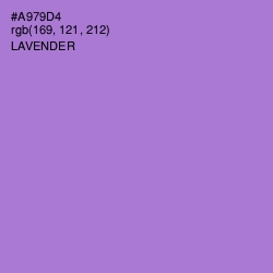 #A979D4 - Lavender Color Image