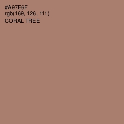 #A97E6F - Coral Tree Color Image