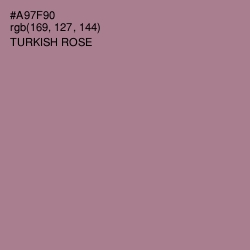 #A97F90 - Turkish Rose Color Image