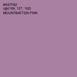 #A97FA2 - Mountbatten Pink Color Image