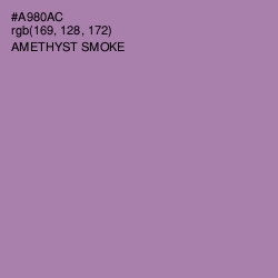 #A980AC - Amethyst Smoke Color Image