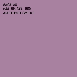 #A981A0 - Amethyst Smoke Color Image