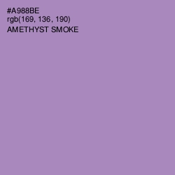 #A988BE - Amethyst Smoke Color Image