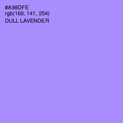 #A98DFE - Dull Lavender Color Image