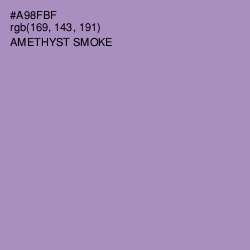 #A98FBF - Amethyst Smoke Color Image