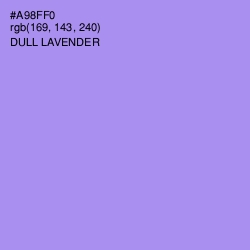 #A98FF0 - Dull Lavender Color Image